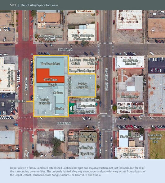 1701-1717 Texas Ave, Lubbock, TX à louer - Aérien – Image 2 sur 3