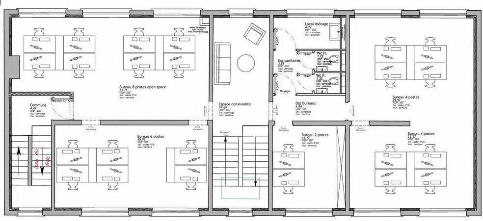 Bureau dans Heillecourt à louer - Plan d’étage – Image 3 sur 3