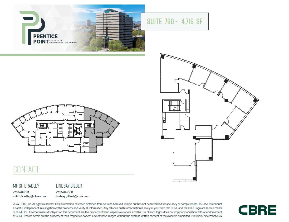 5299 Dtc Blvd, Greenwood Village, CO à louer Plan d’étage– Image 1 sur 1