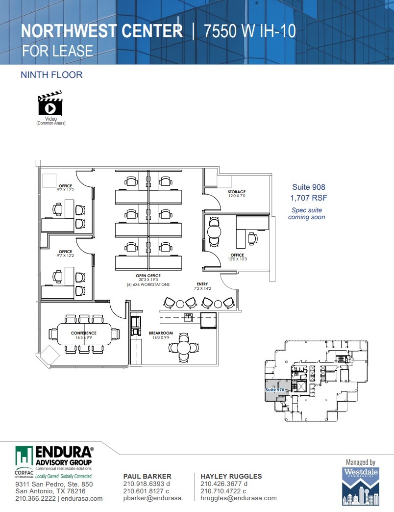 7550 IH-10 W, San Antonio, TX à louer Plan d’étage– Image 1 sur 1