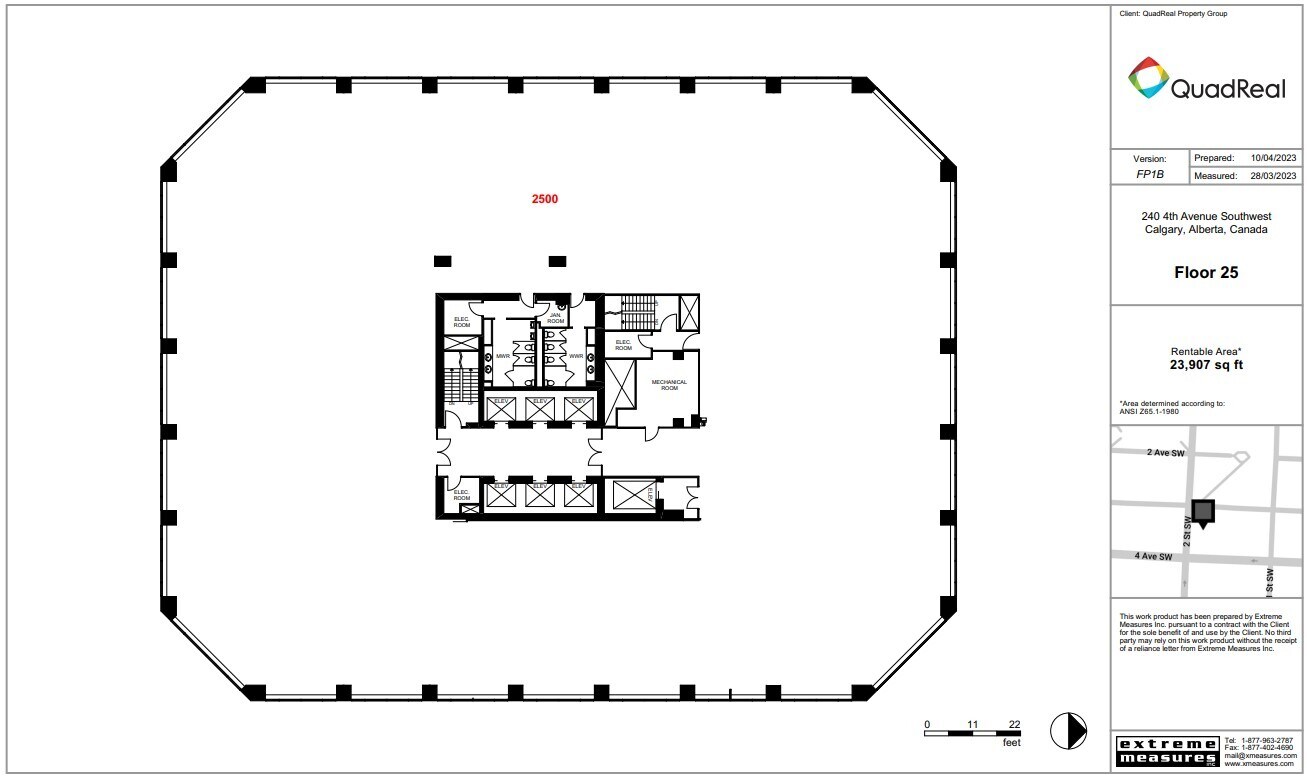 240 4 Av SW, Calgary, AB à louer Plan d’étage– Image 1 sur 1