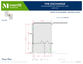 1122 Kenilworth Dr, Towson, MD à louer Plan d’étage– Image 1 sur 1