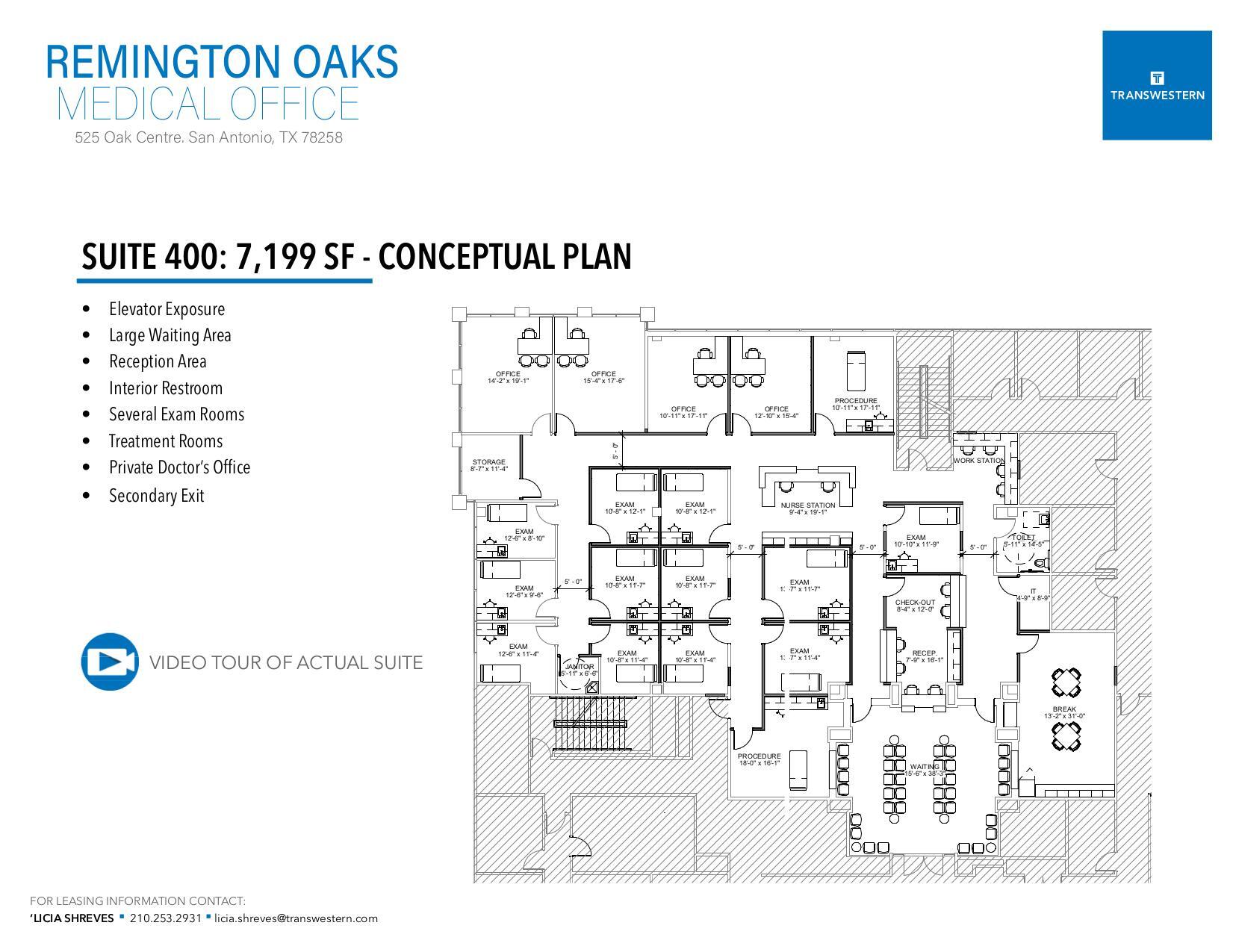 525 Oak Centre Dr, San Antonio, TX à louer Plan d’étage– Image 1 sur 1