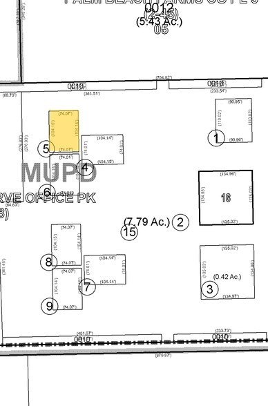 1043 S State Road 7, Wellington, FL à louer - Plan cadastral – Image 2 sur 3