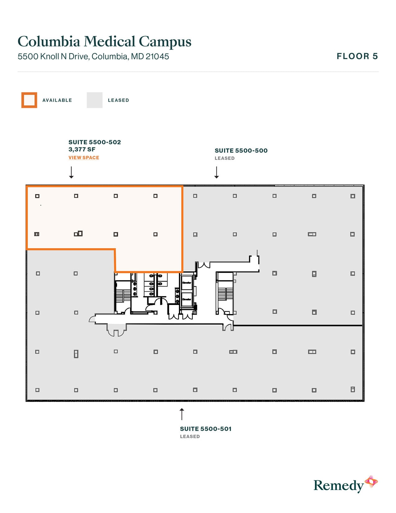 5450 Knoll North Dr, Columbia, MD à louer Plan d’étage– Image 1 sur 1