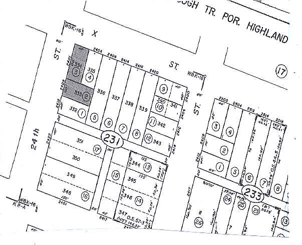 2401-2409 24th St, Sacramento, CA à vendre - Plan cadastral – Image 2 sur 13