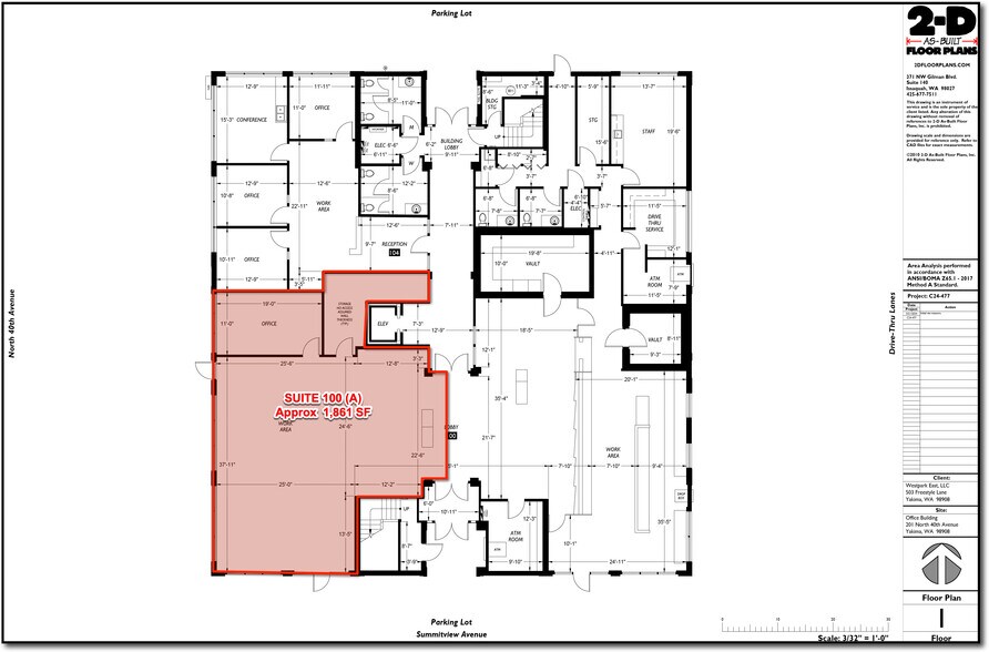 201-205 N 40th Ave, Yakima, WA à louer - Plan d’étage – Image 2 sur 11