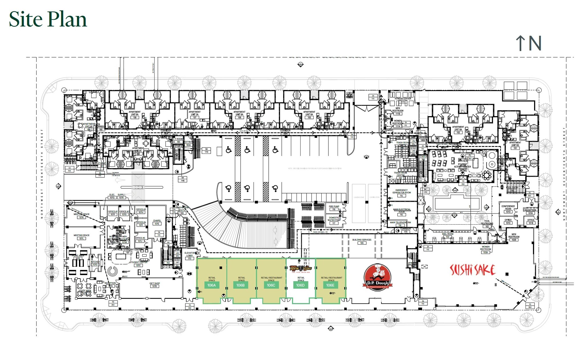 104 NW 17th St, Gainesville, FL à louer Plan d’étage– Image 1 sur 4