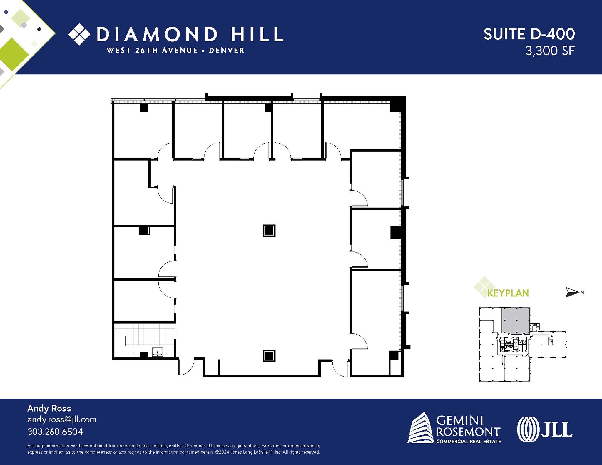 2490 W 26th Ave, Denver, CO à louer Plan d’étage– Image 1 sur 2