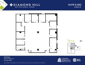 2490 W 26th Ave, Denver, CO à louer Plan d’étage– Image 1 sur 2