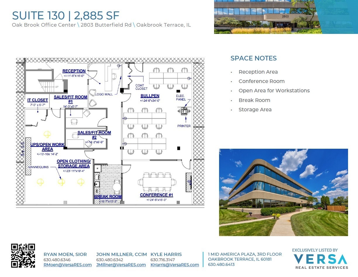 2707 Butterfield Rd, Oak Brook, IL à louer Plan d’étage– Image 1 sur 1