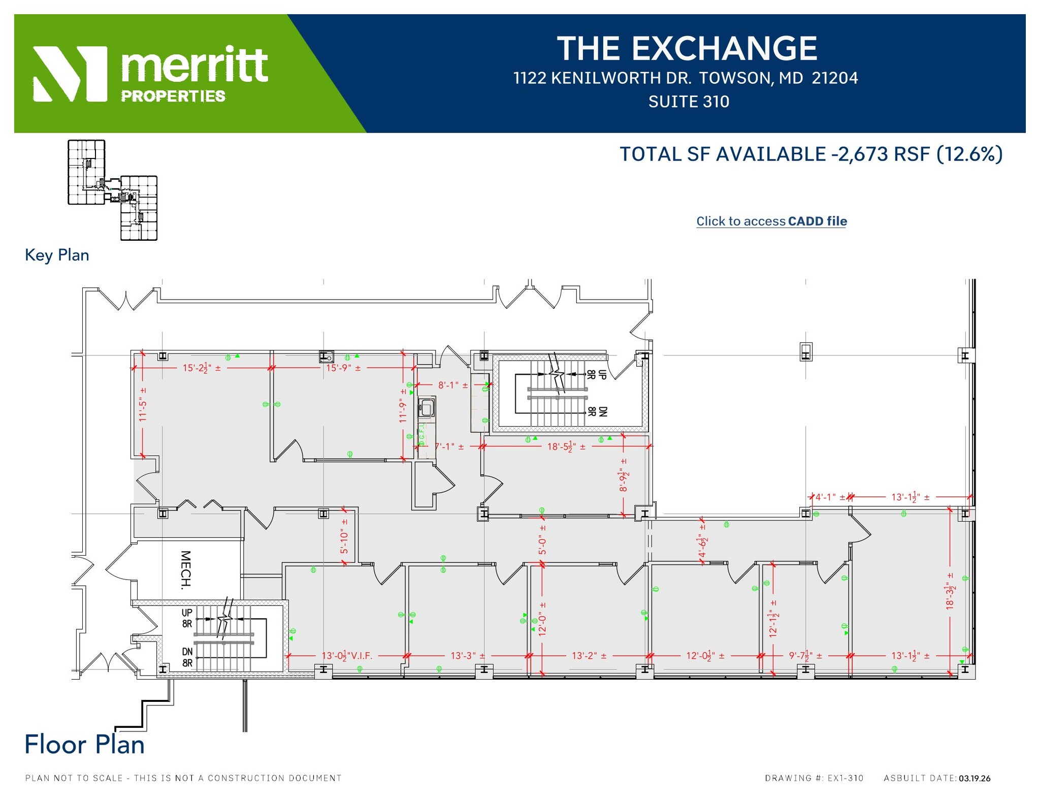 1122 Kenilworth Dr, Towson, MD à louer Plan d’étage– Image 1 sur 1