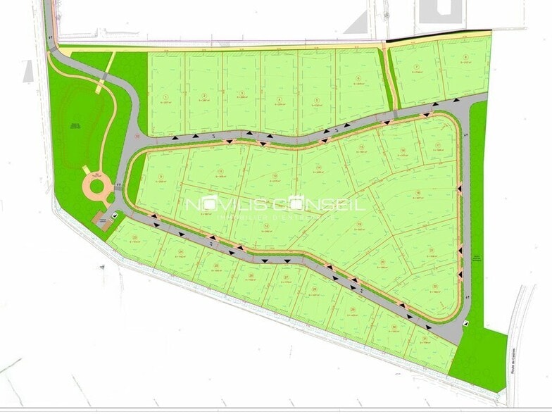Terrain dans Drémil-Lafage à vendre - Plan de site – Image 1 sur 3