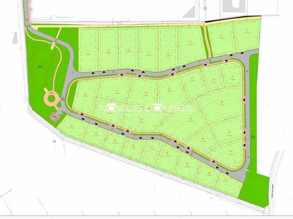 Terrain dans Drémil-Lafage à vendre Plan de site– Image 1 sur 4
