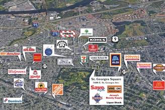 1600 E Saint Georges Ave, Linden, NJ - VUE AÉRIENNE  vue de carte