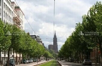 Strasbourg - Vue aérienne vue de carte
