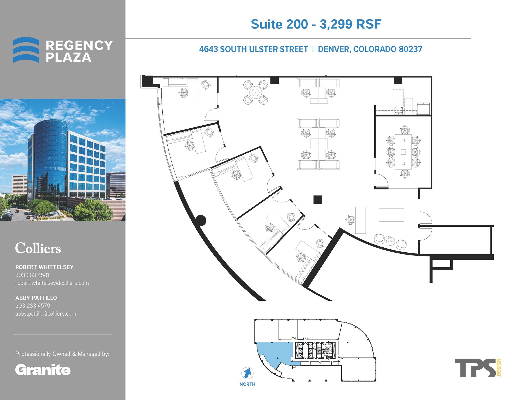 4643 S Ulster St, Denver, CO à louer Plan d’étage– Image 1 sur 2