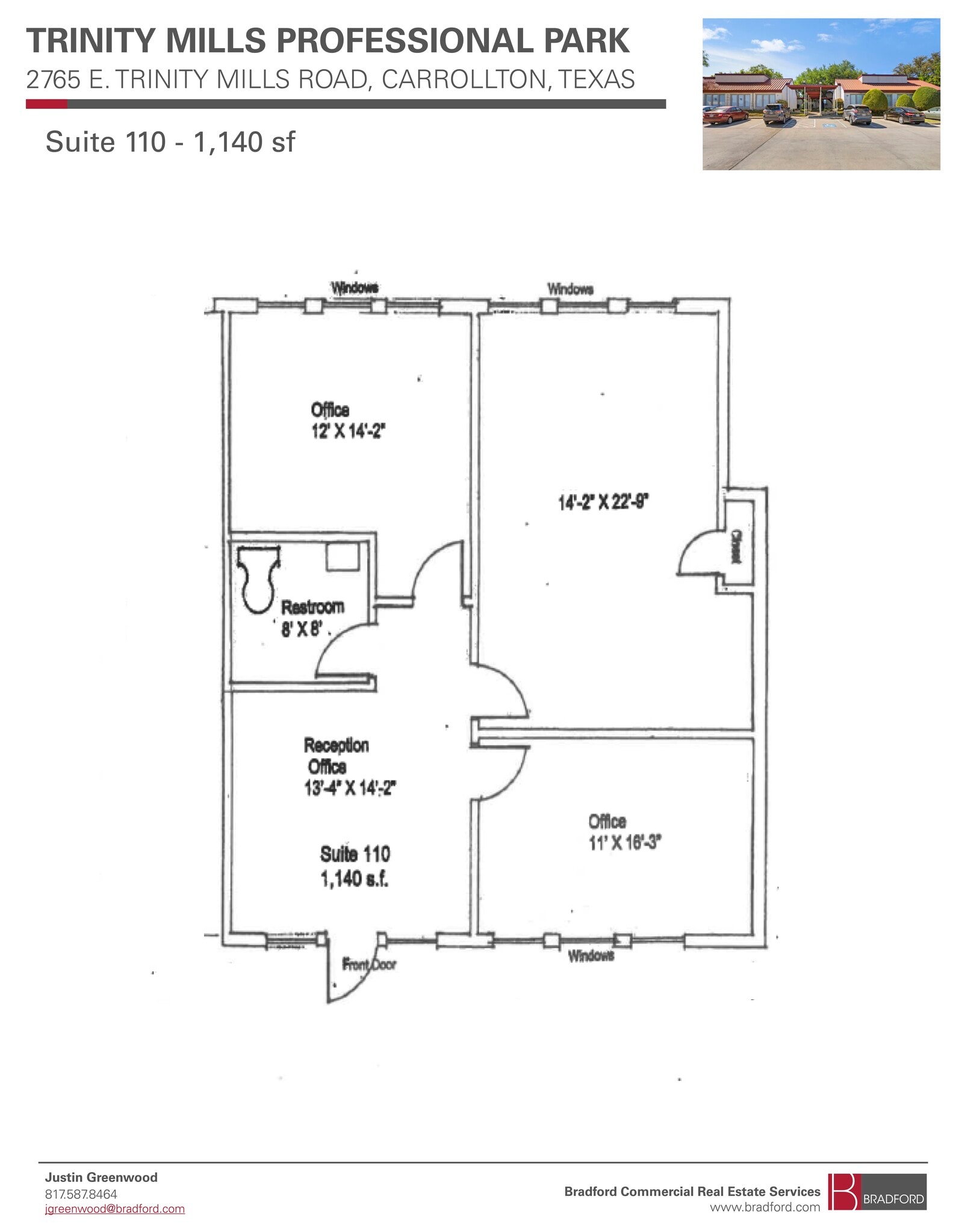 2761 E Trinity Mills Rd, Carrollton, TX à louer Plan d’étage– Image 1 sur 1