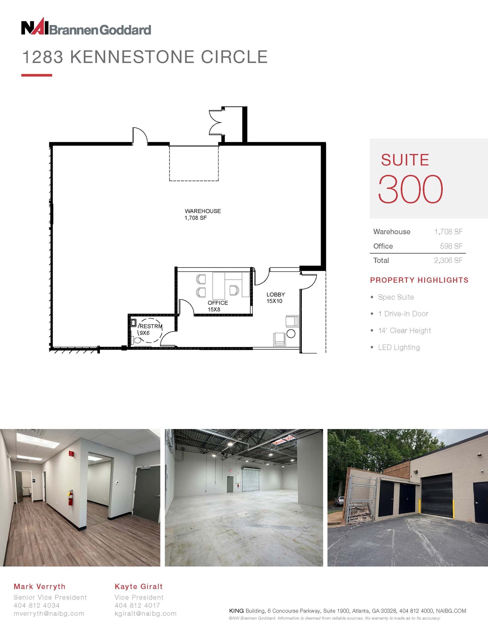 1275 Kennestone Cir, Marietta, GA à louer Plan d’étage– Image 1 sur 1