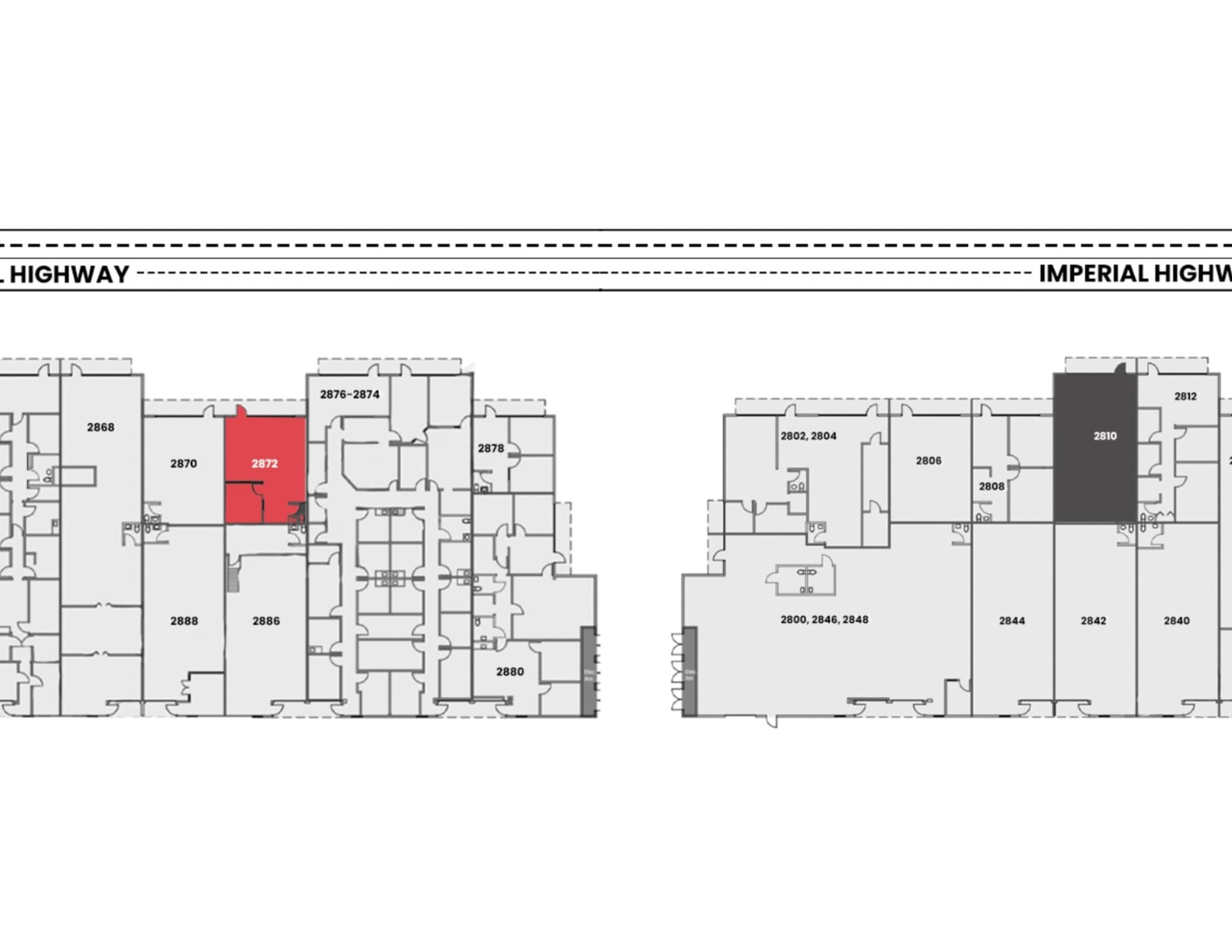 2800-2824 E Imperial Hwy, Brea, CA à louer Plan de site– Image 1 sur 1