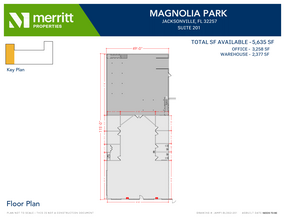 5220 Shad Rd, Jacksonville, FL à louer Plan d’étage– Image 1 sur 1