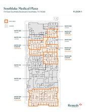 731 E Southlake Blvd, Southlake, TX à louer Plan d’étage– Image 1 sur 2