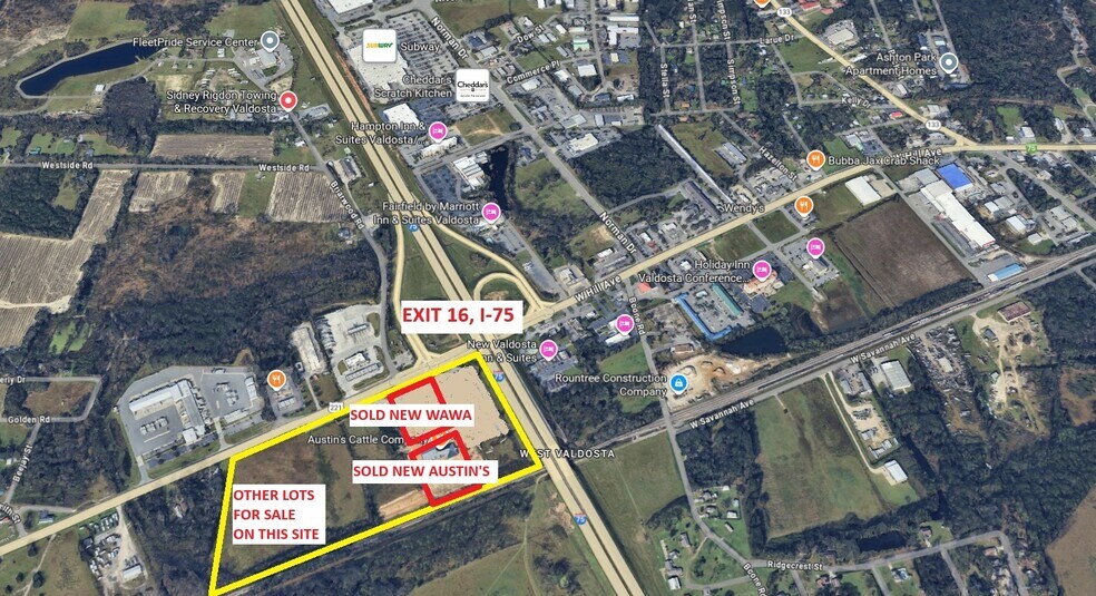 2103 W Hill Ave, Valdosta, GA à vendre - Aérien – Image 2 sur 14