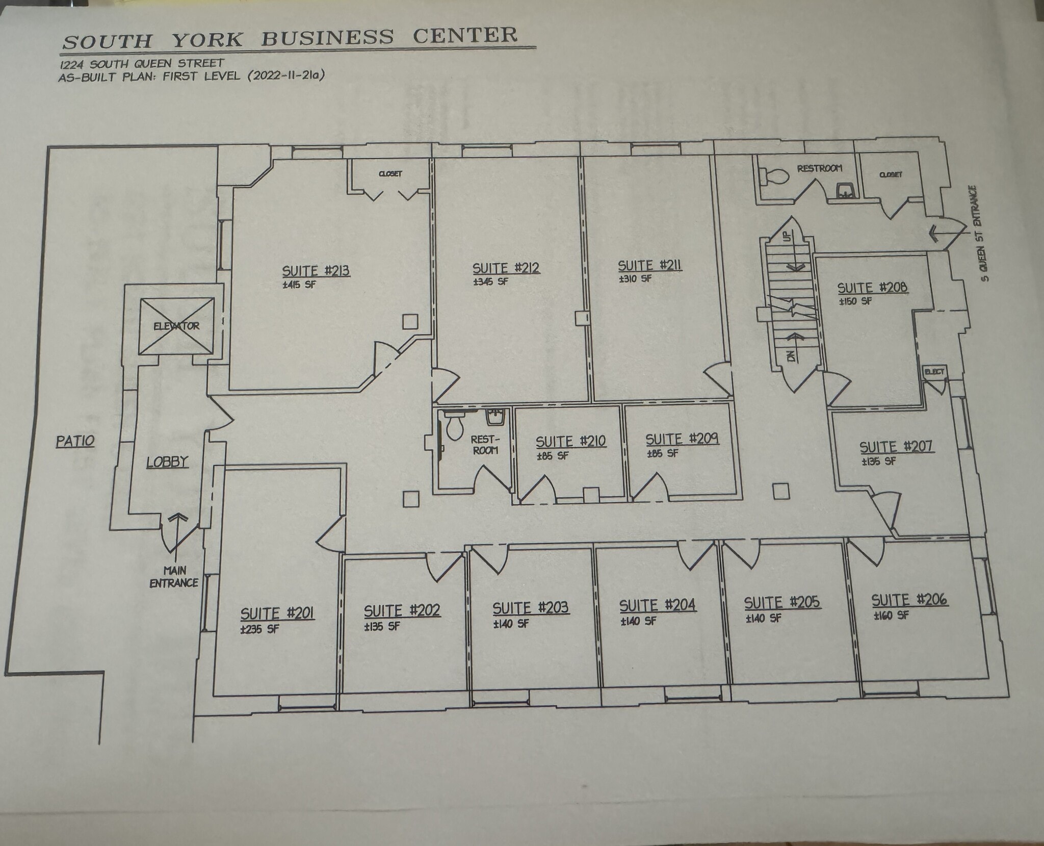 1224 S Queen St, York, PA à louer Plan d’étage– Image 1 sur 1