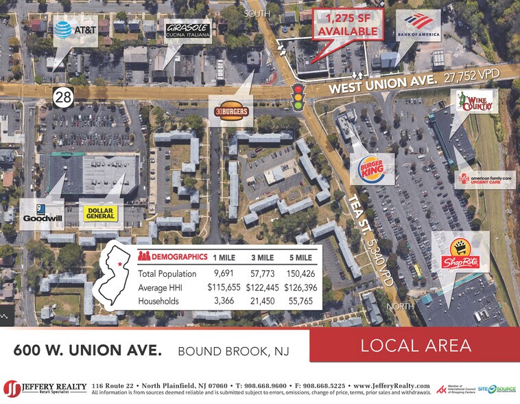 600 W Union Ave, Bound Brook, NJ à louer - Photo de l’immeuble – Image 2 sur 3