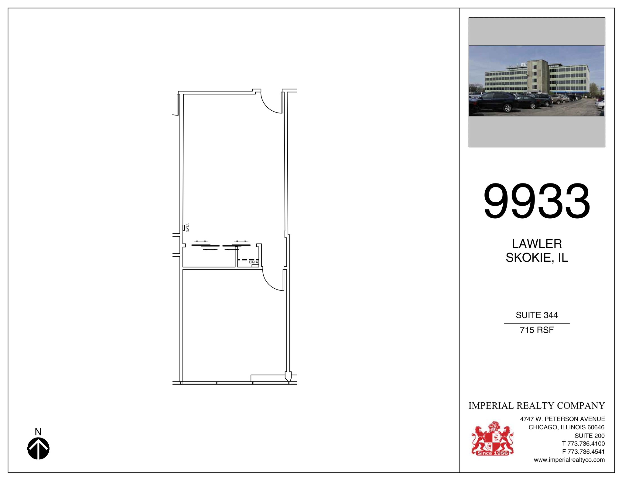 9933 Lawler Ave, Skokie, IL à louer Plan de site– Image 1 sur 3