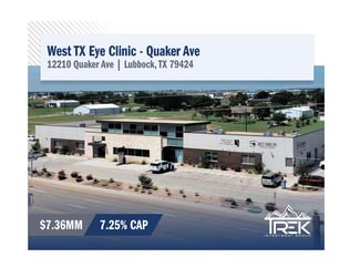 Plus de détails pour 12210 Quaker Ave, Lubbock, TX - Bureau à vendre