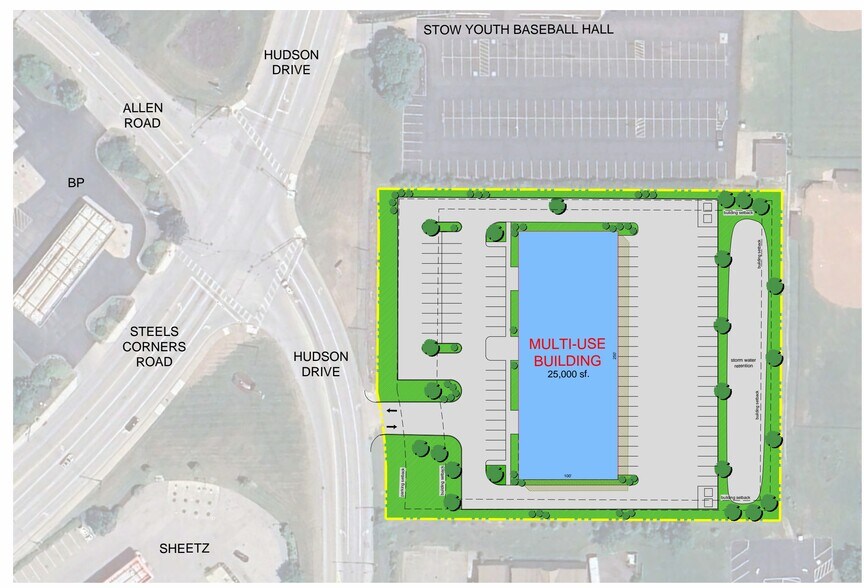 4137-4141 Hudson Dr, Stow, OH à vendre - Plan de site – Image 3 sur 4