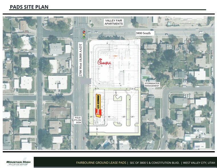 Fairbourne NNN - Chick Fil A/ Les Schwab portefeuille de 2 biens à vendre sur LoopNet.fr - Plan de site – Image 2 sur 2