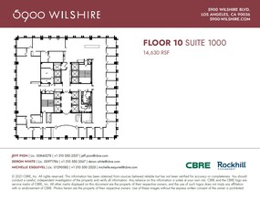 5900 Wilshire Blvd, Los Angeles, CA à louer Plan d’étage– Image 1 sur 1