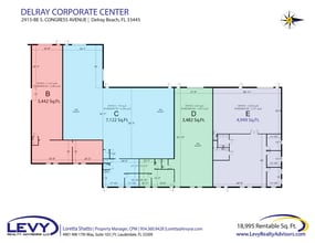 2855-2915 S Congress Ave, Delray Beach, FL à louer Plan d’étage– Image 2 sur 3