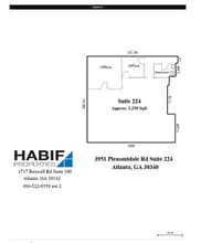 3951 Pleasantdale Rd, Doraville, GA à louer Plan d’étage– Image 1 sur 5
