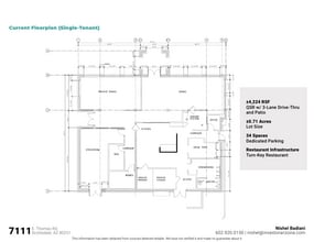 7111 E Thomas Rd, Scottsdale, AZ à louer Plan d’étage– Image 1 sur 14