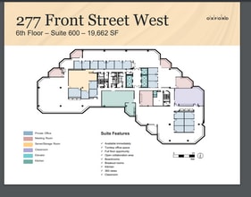 277 Front St W, Toronto, ON à louer Plan d’étage– Image 2 sur 2