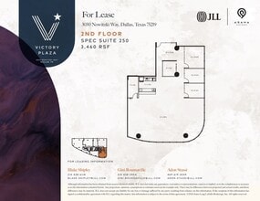 3030 Nowitzki Way, Dallas, TX à louer Plan d’étage– Image 1 sur 1