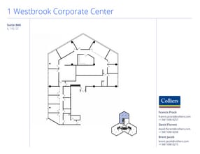 1 Westbrook Corporate Ctr, Westchester, IL à louer Plan d’étage– Image 1 sur 1