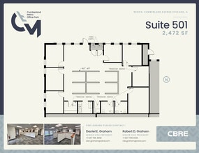 5509 N Cumberland Ave, Chicago, IL à louer Plan d’étage– Image 1 sur 3