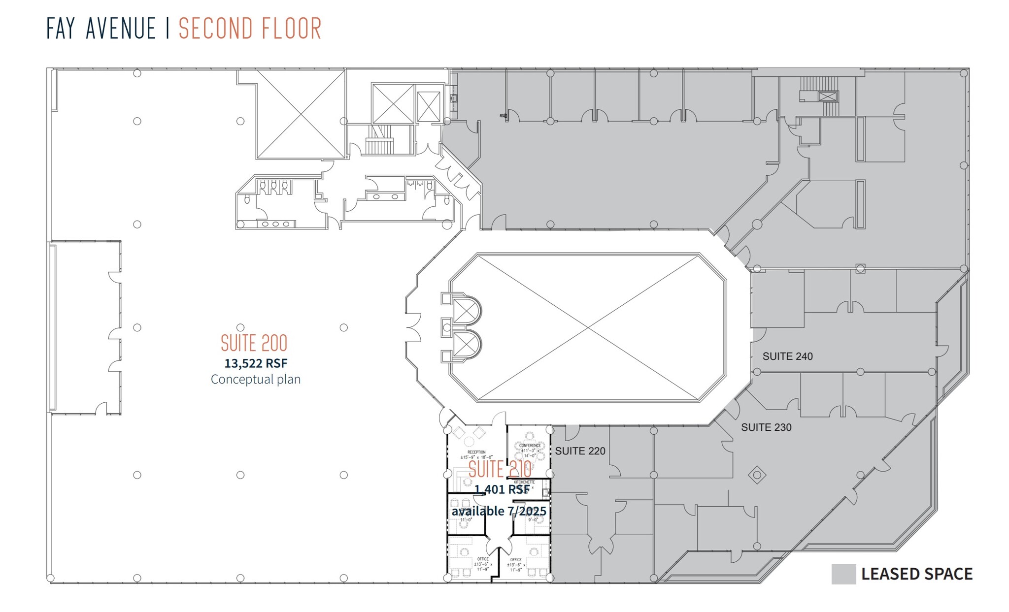 7825 Fay Ave, La Jolla, CA à louer Plan d’étage– Image 1 sur 1