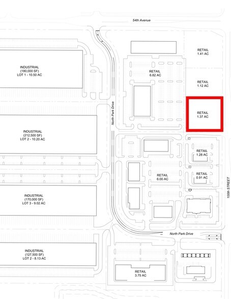 5280 100th Street, Johnston, IA à vendre - Plan de site – Image 2 sur 2