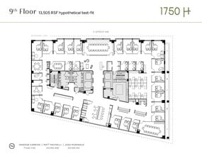 1750 H St NW, Washington, DC à louer Plan d’étage– Image 1 sur 11