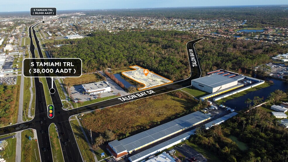 6040 Talon Bay Dr, North Port, FL à vendre - Aérien – Image 2 sur 7