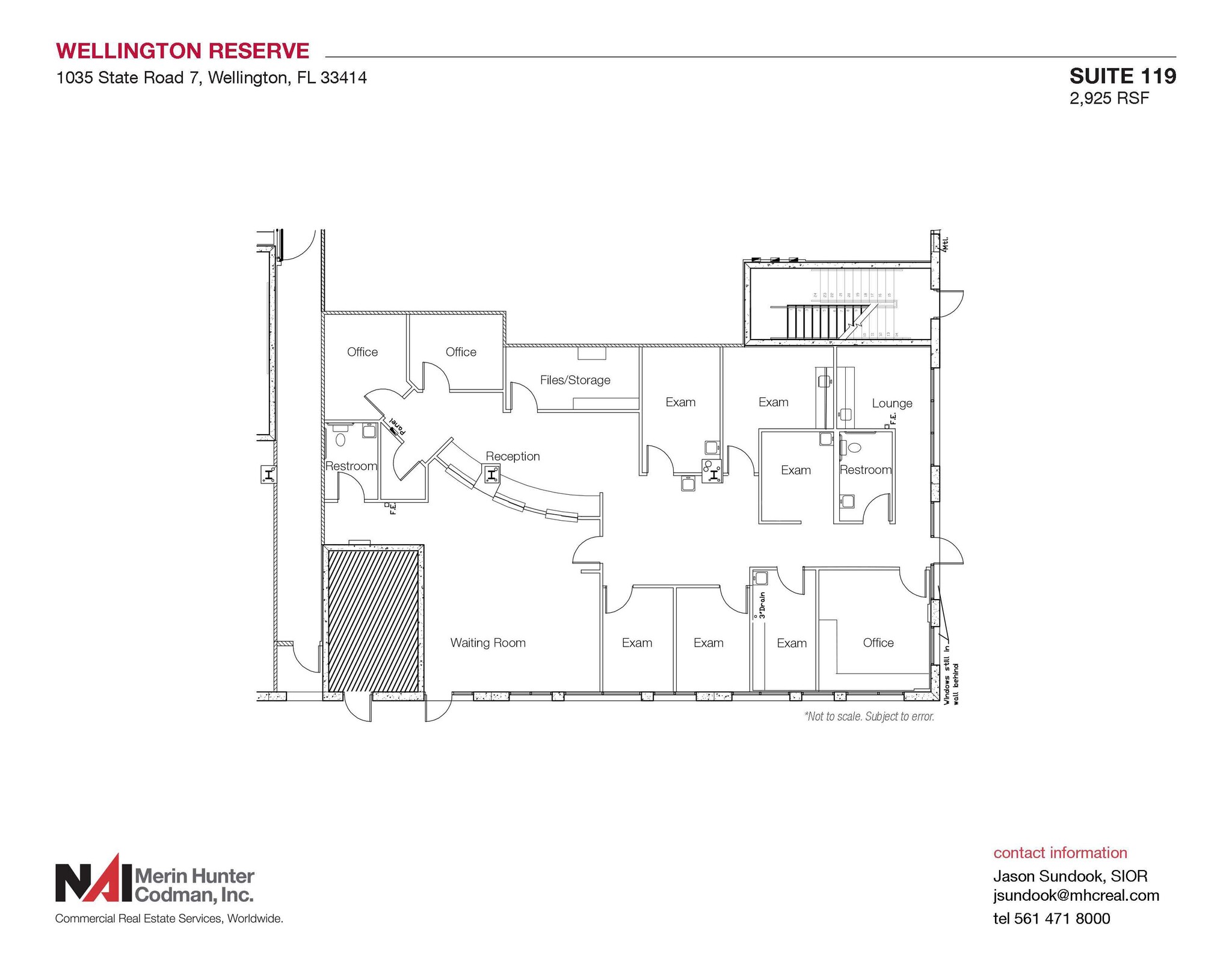 1035 S State Road 7, Wellington, FL à louer Plan d’étage– Image 1 sur 11