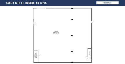 555 N 13th St, Rogers, AR à louer Plan d’étage– Image 2 sur 7