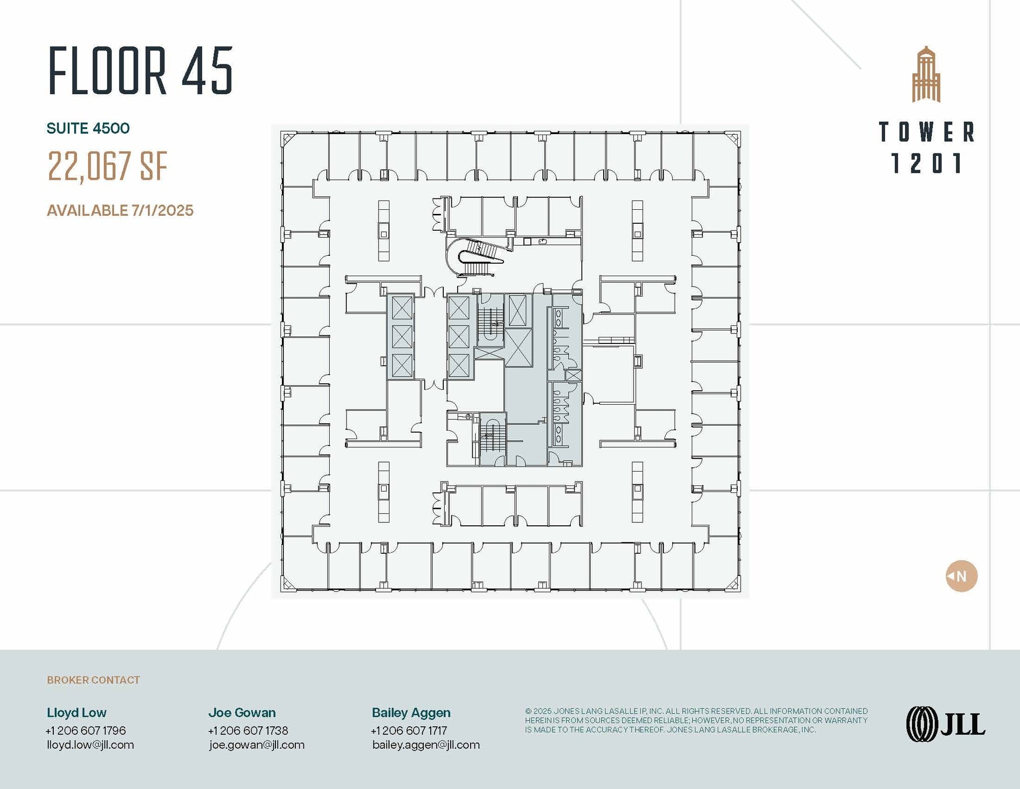 1201 3rd Ave, Seattle, WA à louer Plan d’étage– Image 1 sur 1
