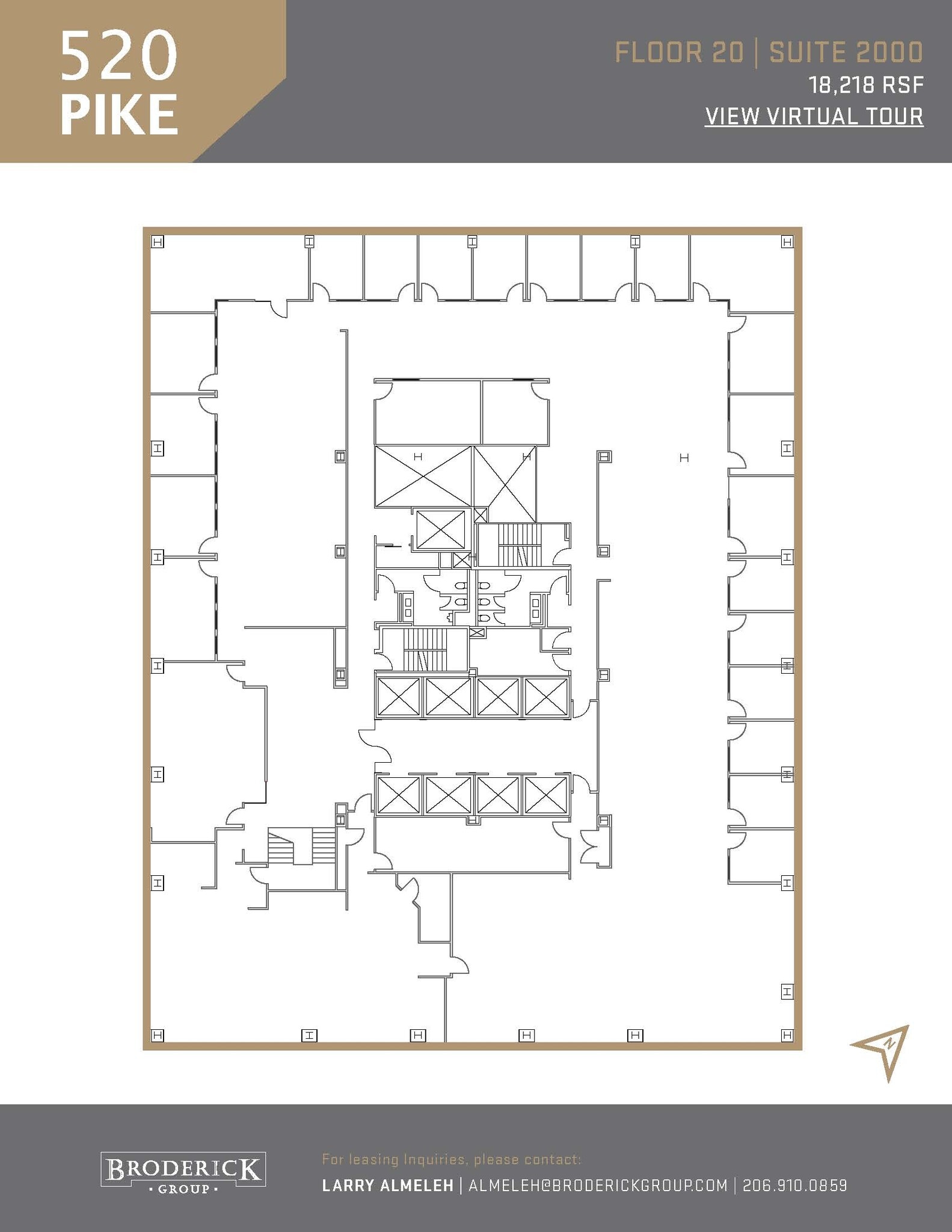 520 Pike St, Seattle, WA à louer Plan d’étage– Image 1 sur 1