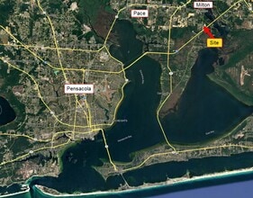 3915 Garcon Point Rd, Milton, FL - VUE AÉRIENNE  vue de carte